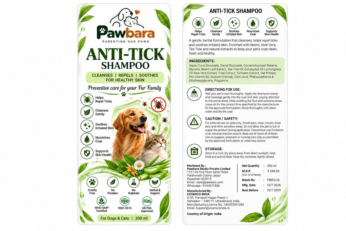Pawbara Anti- Tick Shampoo