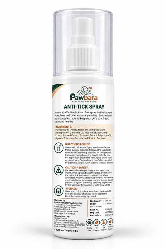 Pawbara Anti-Tick Spray