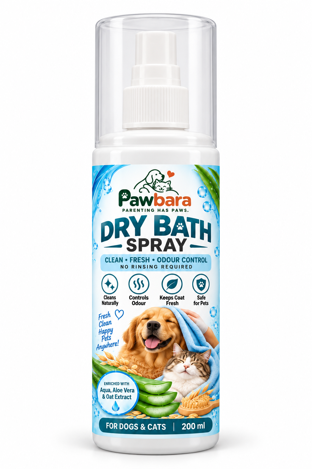 Pawbara Dry Bath Spray