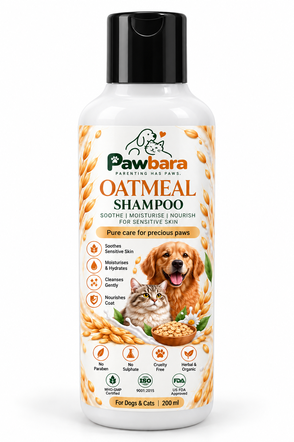 Pawbara Oatmeal Shampoo