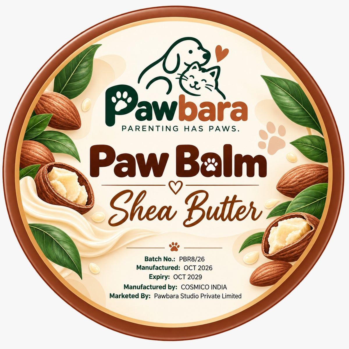 Pawbara Shea Butter Paw Balm