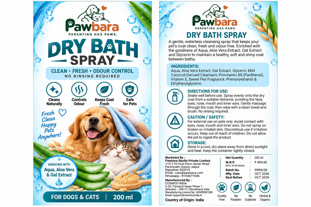 Pawbara Dry Bath Spray