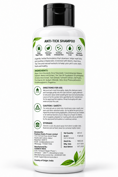 Pawbara Anti- Tick Shampoo