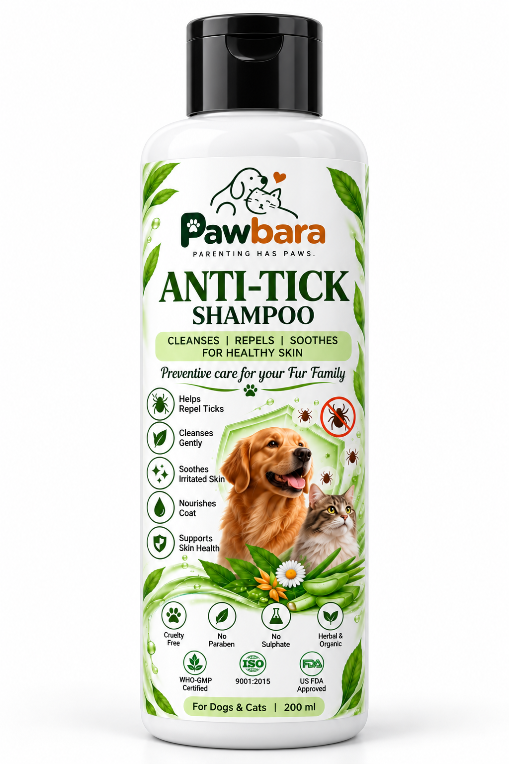Pawbara Anti- Tick Shampoo